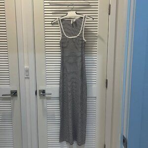 H&M Striped Sleeveless Maxi Dress – Black & White – Size XXS